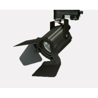 Corpo Illuminatore in alluminio stile Teatrale con zoccolo GU10