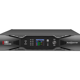 Amplificatore digitale da 4x600/1000W - 8/4Ω - 2x2000W in Bridge/8ohm - con DSP e controllo di rete Dante