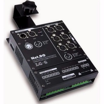 Convertirore 6 canali da DMX ad Analogico + 6 uscite da 8A